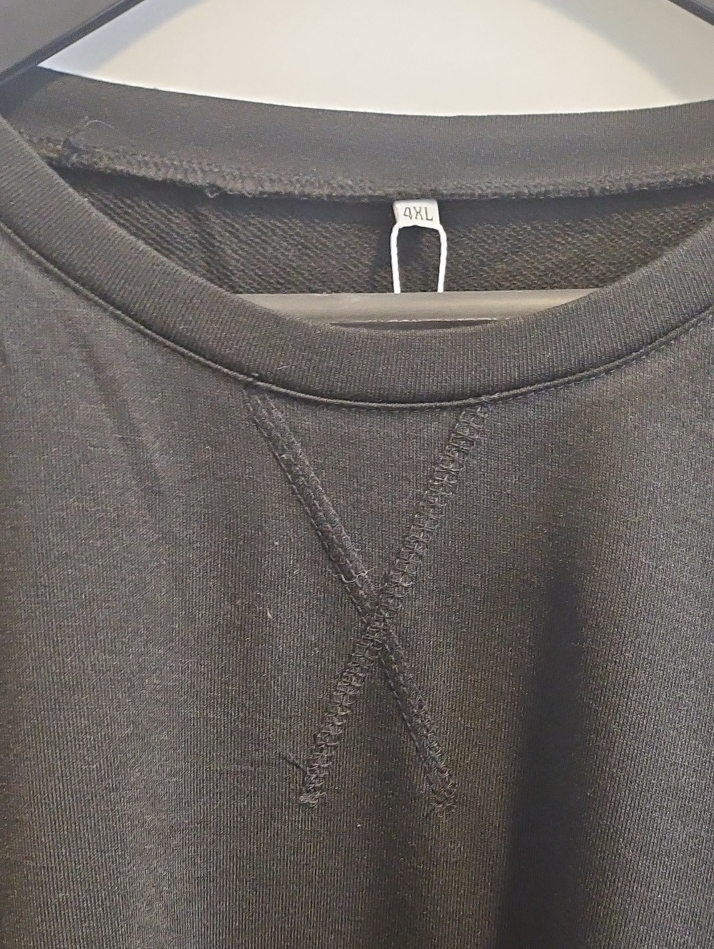 NWT 4X Black Side Zip Sweatshirt Plus Size - Picture 7 of 11